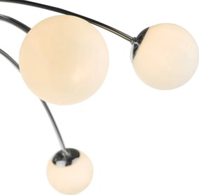 Dar Lighting modern mennyezeti lámpa puglia fehér csiszolt króm darpug6450