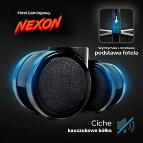 Gaming forgószék fekete/fehér színben. NEXON