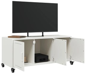 fehér acél TV-szekrény 100,5 x 39 x 43,5 cm