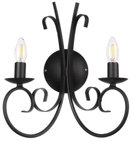 ONLI - Fali lámpa POMPEI 2xE14/6W/230V fekete