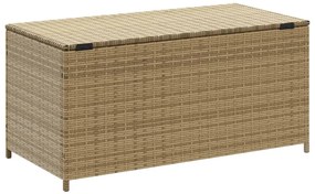 vegyes bézs polyrattan kerti tárolóláda 190 L
