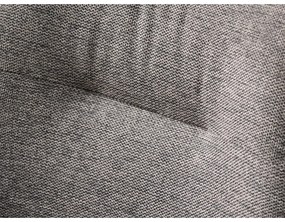 Szürke kárpitozott karfás étkezőfotel Roxana – Unique Furniture