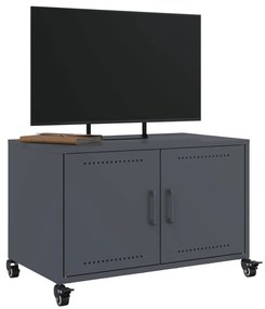 antracitszürke acél TV-szekrény 68 x 39 x 43,5 cm