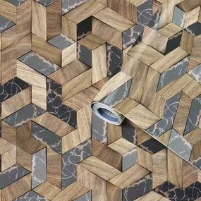 Öntapadós furnér fa mozaik 45 x 200 cm