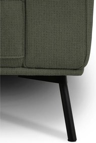 Sötétzöld zsenília sarokkanapé (bal oldali-L alakú) Amsterdam – Scandic