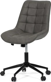 Pracovní židle, výškově nastavitelná, šedá látka, KA-V3120 GREY3