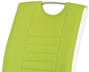 Modern Szánkótalpas Étkezőszék Lime-Zöld Színben Dcl-406