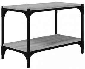 szürke sonoma színű szerelt fa és acél TV-szekrény 60x33x41 cm