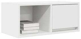 2 db fehér szerelt fa TV-szekrény 60x31x25,5 cm