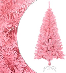 vidaXL rózsaszín PVC műkarácsonyfa állvánnyal 150 cm