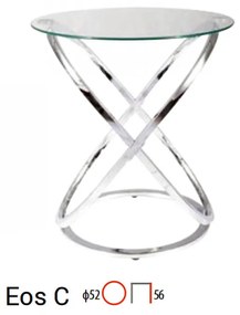 Eos C lerakóasztal króm 52cm