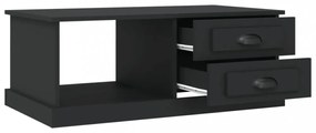 fekete szerelt fa dohányzóasztal 90x50x35 cm