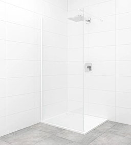 Walk-in zuhanyparaván Walk-In / ajtó 110 cm SAT Walk-in fehér profil színben SATBWI110PRB