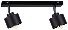 Keter Lighting Spotlámpa SIMPLY BLACK 2xE27/60W/230V KE0074