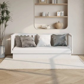 Fehér tömör fenyőfa kanapéágy 75 x 190 cm