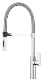Paffoni - Mosogató csaptelep kihúzható zuhanyfejjel CANDY 52,5 cm fényes króm