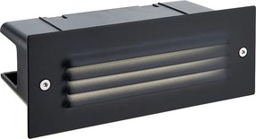 ENDON 78640 SEINA Kültéri Falba Építhető Lámpa Fekete LED IP44