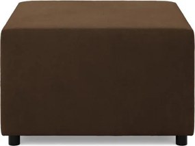 Zeus puff, szövet anyag, 70x70, barna