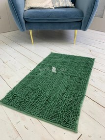 Textil zöld (green) fürdőszobai szőnyeg 50x80 cm