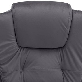 sötétszürke bársony irodaszék