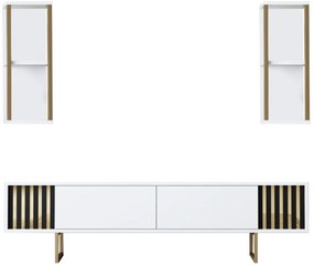 TV szekrény Gold Line - White, Black