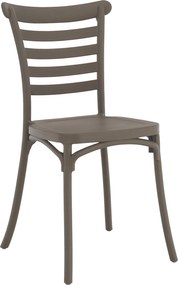 Rakásolható szék, szürkésbarna taupe, SAVITO