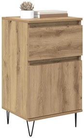 Széf fiókkal kézműves tölgy 35 x 40 x 70 cm Faanyag