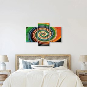 Absztrakt kép - színes spirál (90x60 cm)
