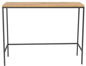 Konzolos asztal CANVAS 80x100 cm fenyő atlantic/fekete