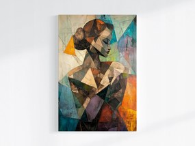 Poszter Mozaik Kubizmus Portré Nő Sziluett 80x120