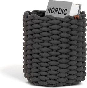 Textil tárolókosár ø 25x25 cm Peach Skin Round M – Bigso