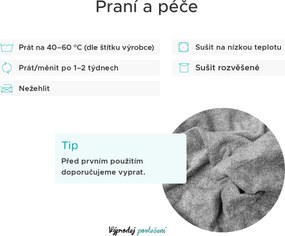 Frottír világoslila lepedő EXCLUSIVE 90x200 cm