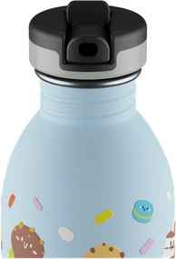 24BOTTLES Kids Urban 500ml rozsdamentes acél kulacs szívószálas kupakkal, Sweet Friends