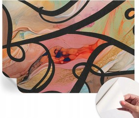 Öntapadós Dekoratív Fotótapéta Hálószobába Színes mozgás 312x219 cm