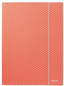 Gumis mappa, karton, A4, ESSELTE Colour'Breeze, korall (E628494)