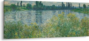 Kép - Claude Monet, Banks of the Seine, reprodukciók (120x50 cm)