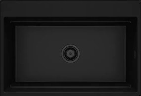 Magnetic pult alá ültethető gránit mosogató_nero