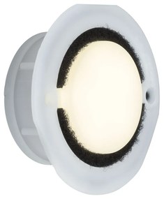 Paulmann 93740 kültéri beépíthető lámpa, 76 mmx76 mm, kerek, fehér, 3000K melegfehér, beépített LED, IP65
