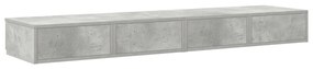 Ágy Fiókok Beton Szürke 150x36,5x16,5 cm Műszaki Fa