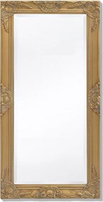 vidaXL aranyszínű barokk stílusú fali tükör 100 x 50 cm