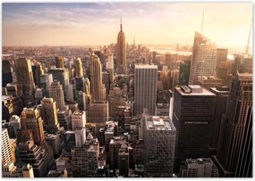 Poszterek 100x70 New York felülnézet