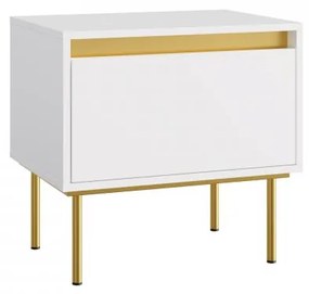 Éjjeliszekrény Gelean 1SZ (fehér + arany) . 1104506