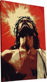 Jézus Krisztus vászonkép gyerekeknek fiataloknak divatos 50x70 ajándék