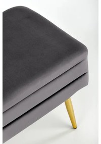 Steppelt pad tárolóhellyel VELVA 37x78 cm szürke/arany