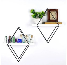 KÉSZLET 2x Fali polc fehér