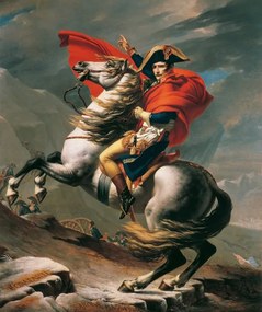 Reprodukció Napoleon Crossing the Alps on 20th May 1800, Jacques Louis David