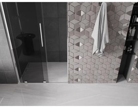 Mexen Velar L, tolózuhanyajtó nyitáshoz 120 cm, 8mm szürke üveg, króm, 871-120-003-41-01