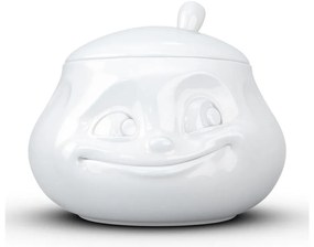 Fehér "mosolygós" porcelán cukortartó - 58products