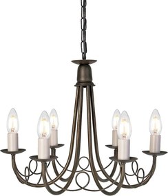Elstead Lighting MINSTER MN6-BLK-GOLD Csillár 6x60W/E14