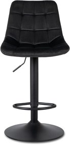 ARCOS 2 bárszék, fekete, velúr
